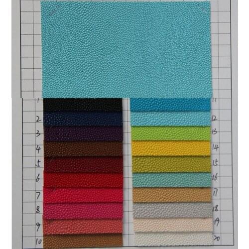 Quality pearl fish leather luggage bags fabric/ synthetic PVC fish grain leather/ for Bags, gloves, shoes