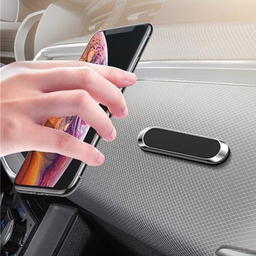 Magnetic Car Phone Holder Dashboard Mobile Cell Metal Magnet GPS Stand Key Door Kitchen Support For iPhone Xiaomi Samsung