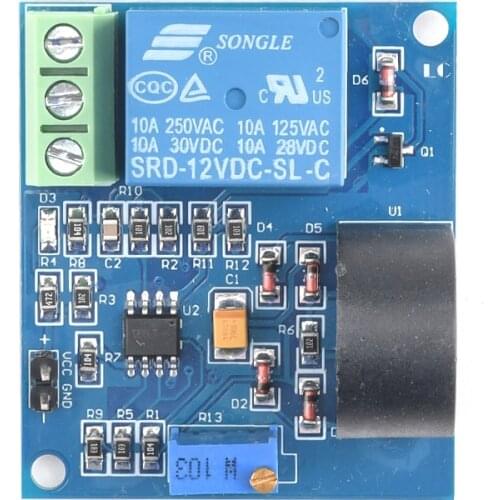 5A 5V 12V 24V Overcurrent Protection Sensor Module AC Current Sensor Relay Detection Sensor Module Relay