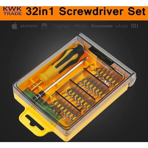 32 In 1 Magnetic Screwdriver Set Precision Mini Hand Tool Kit Mobile Phone Cellphone iPad Camera Fix Repair Maintenance Screw