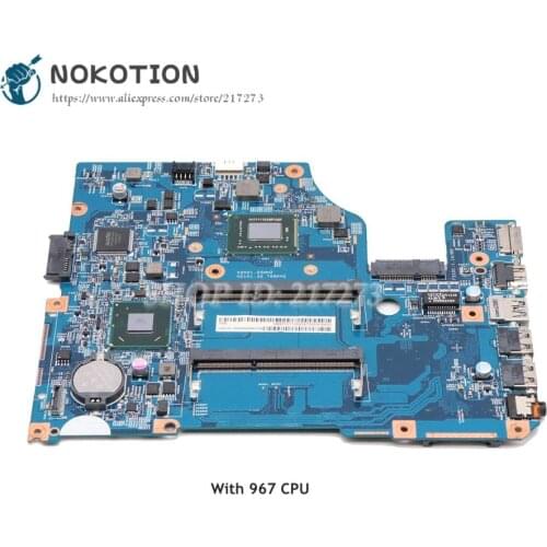 NOKOTION For Acer aspire V5-531 Laptop Motherboard 48.4VM02.011 NBM1711001 DDR3 with 967 CPU MAIN BOARD