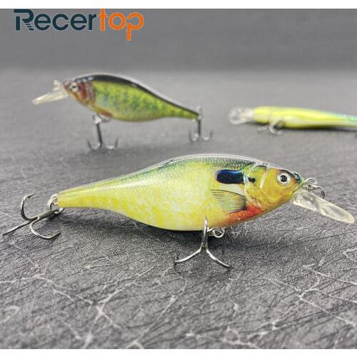 New Recertop 10cm/10g flat concave tongue high tremor floating water submerged Mino bionic bait sea fishing lure bait fake bait