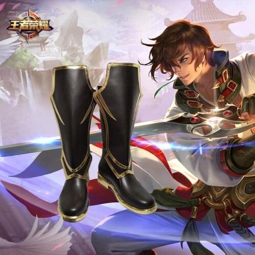 Game Glory of Kings Li Bai Cosplay Shoes Qinglian Sword Fairy Penta Storm Boots Halloween Costumes for women men