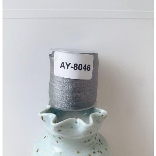 AY-8046 A Roll Wholesale 2mm-36mm 100% Pure Silk Embroidery Ribbons Handcraft Supply Double Faced Thin Taffeta Silk Ribbon