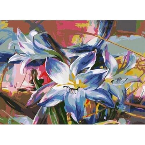 Frame DIY Oil Painting By Numbers Kits Sunflowers Modern Home Wall Art Picture Flowers Paint By Numbers 40x50CM