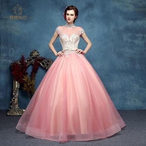 Light pink beading ball gown Medieval Renaissance Gown queen costume Victorian dress /Marie Antoinette/ Belle ball