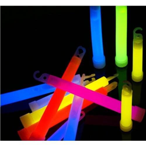 SW 1Pc 6inch Multicolor Glow Stick Chemical Fluorescent Light Camping Emergency Decoration Party Club Active Atmosphere Supplies