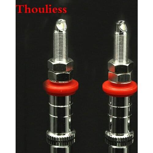 Thouliess 4pcs HIFI Audio Copper Silver Plated Speaker Binding Posts Terminal Socket Connectors WBT style