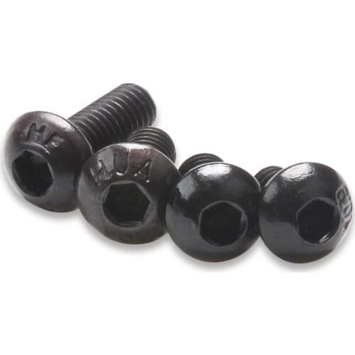 300Pcs/Box M3 Black Round Head Carbon Steel Hexagon Socket Screws Bolts Nuts Kit Flat Spring Washers Gasket Hardware Accessories