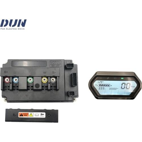 VOTOL EM100 72330 120A 3KW Peak 7KW Brushless DC Controller For QS Spoke Wheel Hub Mid Drive Motor with LCD Speedometer