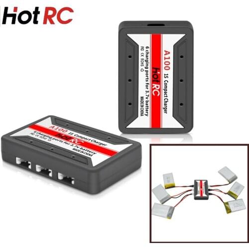 HotRc 6 in 1 3.7V Lipo Battery Adapter 3.7v battery Charger for Syma JJRC Hubsan Micro Drones