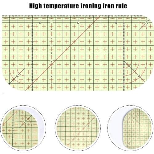 1PCS DIY Patchwork Ruler Quilting Rule Ironing Ruler Measuring Tool Hot Patchwork Tailor Craft Cloth Cutting Rulers Sewing Tools