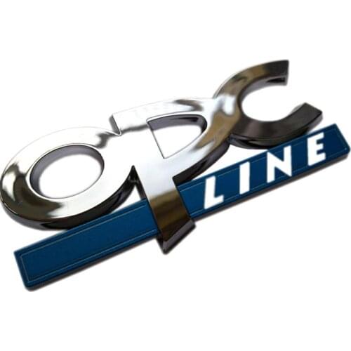 10PCSXPlastic Chrome OPCLINE OPC LINE Automobile Modification Sticker Emblem Badge