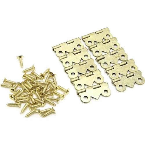 10x Mini Butterfly Door Cabinet Drawer Jewellery Box Hinge Furniture 20mm x17mm