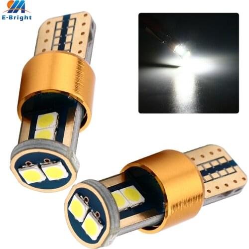 2 PCS T10 3030 6 SMD 194 168 LED Canbus Light Error FREE Auto Bulbs DC 12V Interior Lights White Car-Styling 480Lm