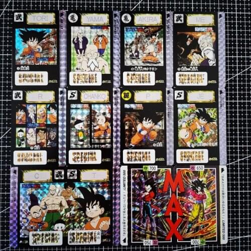 45pcs/set Dragon Ball Z Main Bullet Saiyan Goku Vegeta Toys Hobbies Hobby Collectibles Game Anime Collection Cards