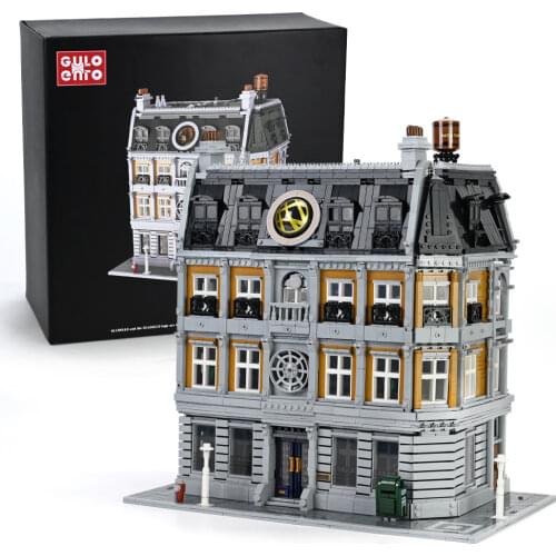 6619PCS The Doctor Strange Sanctum Sanctorum Building Blocks Creator Architectural Movie Series Bricks Toys Gifts For Children