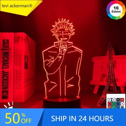 Anime Jujutsu Kaisen Led Night Light Satoru Gojo Lamp for Bedroom Decor Birthday Gift Satoru Gojo Light Jujutsu Kaisen Gadget