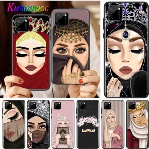 Arabic Hijab Girl Queen Silicone Cover For Realme V15 X50 X7 X3 Superzoom Q2 C11 C3 7i 6i 6s 6 Global Pro 5G Phone Case