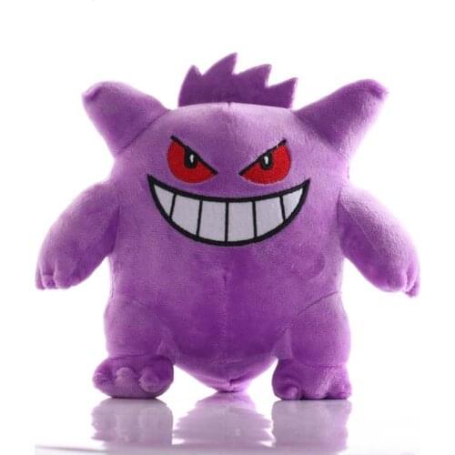 Big Size 27cm TAKARA TOMY Pokemon Gengar Plush Toys Cute Gengar Soft Stuffed Animals Toy Doll Birthday Gifts for Children Kids