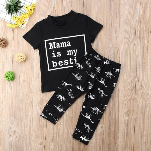 2021 New Kids Baby Boys Clothes Sets Summer Children Short Sleeve Pocket T-shirt and Shorts Cotton Casual Boys Outfits 1-6Y