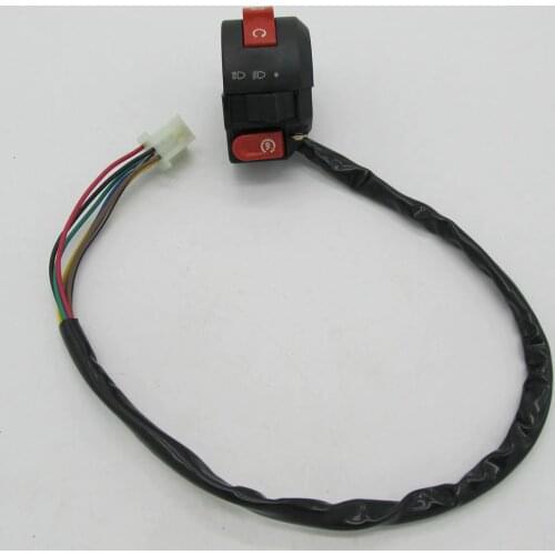 2Pcs 7 Wire Kill Start Light Switch Button Housing For 110cc 125cc ATV Quad