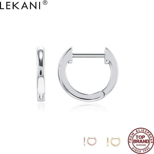 LEKANI Light Body Hoop Earrings For Women Minimalist 3 Colors Small Earring Anniversary Fashion Jewelry Gift Give Girlfriend
