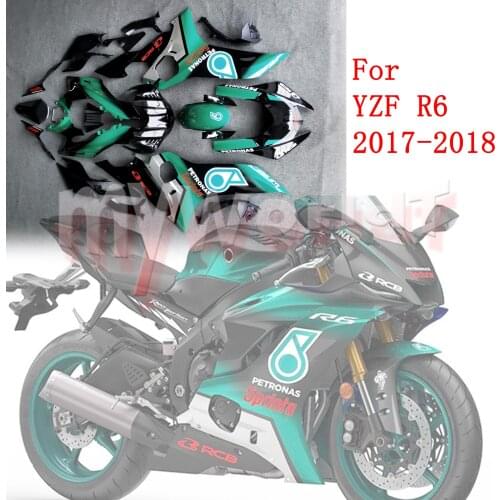 ABS Injection Full Fairing Bodywork Kit Farirings Set Fit For YAMAHA YZF R6 2017 - 2018 Motorcycle