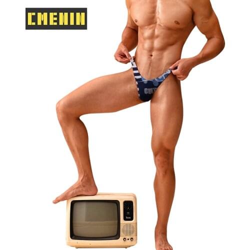 CMENIN Sissy Nylon Gay Sexy Mens Briefs Men Underpants Comfortable Bielizna Meska Man Underwear Jockstrap Briefs Bikini AD7302