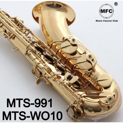 Music Fancier Club Tenor Saxophone MAS-WO10 MAS-991 Gold Lacquer With Case Sax Tenor Mouthpiece Ligature Reeds Neck