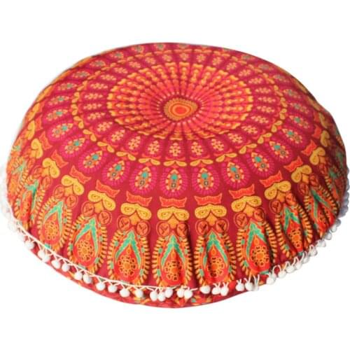 Pillow Case My House 2017Large Mandala Floor Pillows Round Bohemian Meditation Cushion Pillow Cover 17AUG24
