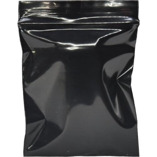 500 Piece 9x13cm Opaque Reclosable Black Ziplock Bag Zip Lock Plastic Bags Packaging Pouch Grocery Accessories Packing Bag