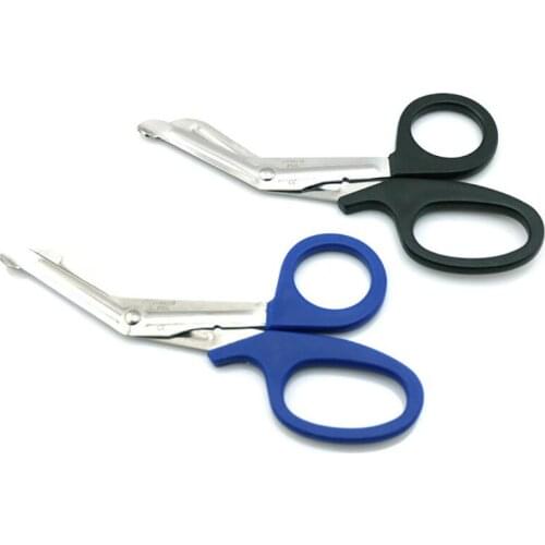 Stainless Steel Bandage Scissors 19cm Nursing Scissors High Quality EMT Shears Bandage Scissors for First Aid, ER, Nurse, Doctor