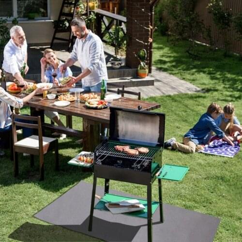 Barbecue Fire Blanket Glass Fiber Insulation Mats Outdoor Camping Fire Cloth High Temperature Anti-Scald Flame Retardant 2021