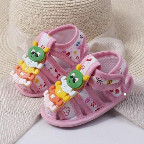 Wholesale new cartoon summer baby shoes cartoon baby sandal cloth soft solo sandals baby shoes for 0-1 years old Baby TL30