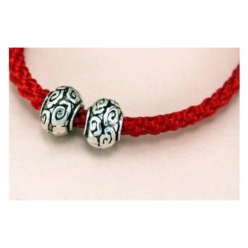 10pcs/lot Tibetan Silver spacer big hole Loose Bead Spacer Beads Connectors for DIY Jewelry Making bracelet dfg4