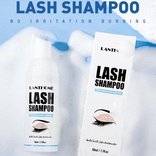 50ml Eyelash Cleaner Foam Shampoo Pump Press lash lift Eyelash Cleaner Foam Cleane Eyelash Extension Lash Shampoo Wholesale