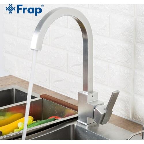 Frap New Arrival Kitchen Faucet Fixer Faucets Home Kitchen Mixer Tap Cold-Hot Water Taps Space Aluminum Swivel Crrane F4052-5