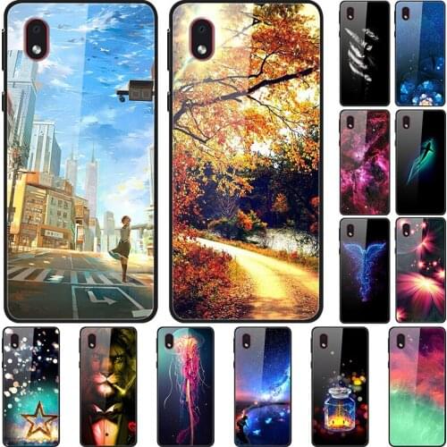 Glass Case For Samsung Galaxy A01 Core Tempered Glass Phone Case Phone Cover Phone Shell Series 1