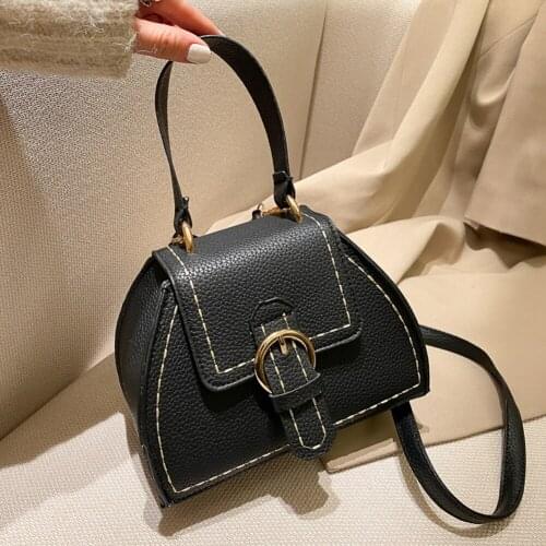 Fashion Embroidery Shoulder Bags Women PU Leather Travel Street Crossbody Clutches Ladies Box Shaped Purse Handbag