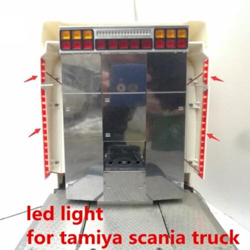 Tamiya scania truck rc car shell flank decorative lights for 1/14 rc tamiya actros R470 R730 R620 56323 remote control tractors