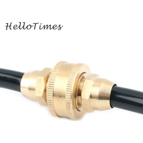 1pc Copper 3/8" Union Connector 8/11mm 9/12mm Soft Hose Extend Adapter Garden Irrigation Connector PVC Tube Joints
