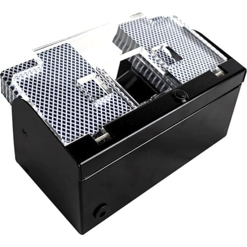 1pc Board Game Metal Electric Poker Playing Cards Automatic Shuffler 1-2 Decks Poker Card Playing Card Shuffling Machine