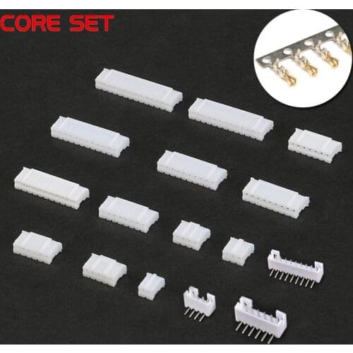 70pcs PH2.0 2p 3p 4p 5p 6p 7 pin 2.0mm Pitch Terminal Kit Housing Pin Header Connector Wire Connectors Adaptor PH Kits