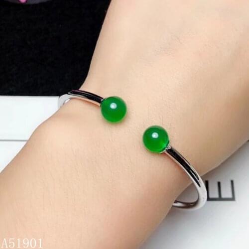 KJJEAXCMY boutique jewelry 925 Pure Silver Embedded Natural Jasper and Gemstone Bracelet Support Detection