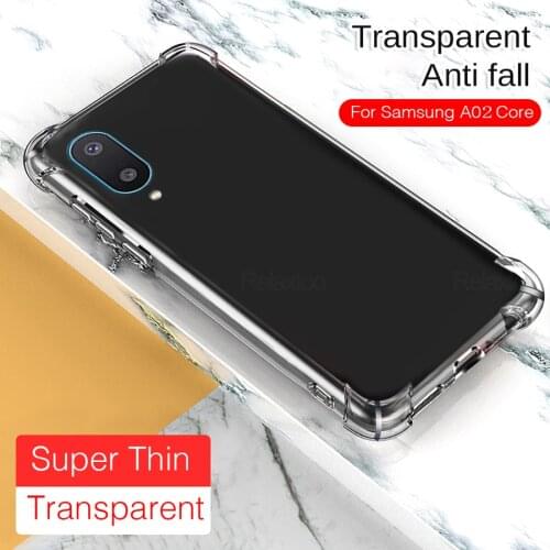 A02 fundas For Samsung a02s Case Anti-fall Airbag Clear Case Shockproof Soft Cover For Samsung Galaxy a02 s a 02s conque capa