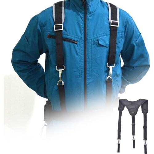 Black Suspenders For Men Y Type Tooling Suspender Can Hang Tool Bag Reducing Weight Strap Heavy Work Tool Belt Braces Suspenders
