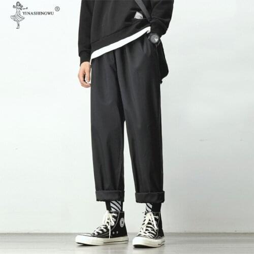 Mens Joggers Harem Pants Man Black Comfortable Kimono Pant Summer Casual Streetwear Loose Trouser Japanese Trendy Sweatpants