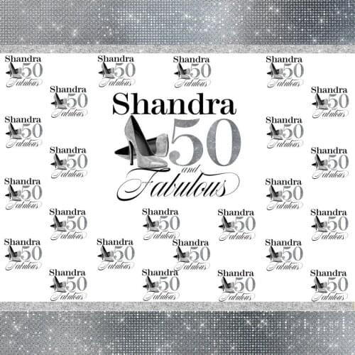 Custom Heels And Silver Sparkly High-heel Shoe Bokeh background High quality Computer print party backdrop