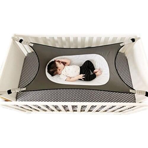 Infant Baby Hammock Newborn Kid Sleeping Bed Safe Detachable Baby Cot Crib Swing Elastic Hammock Adjustable Net Portable